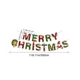 thumbnail image 3 of Christmas Banner, Colorful Paper Garland Hanging Decor with Merry Christmas Letters, Party Decoration for Wall Tree Fireplace(E), 3 of 4