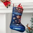 thumbnail image 2 of STAR TREK Tema: Calcetines de Navidad, fino lino blanco para colgar en escaleras y chimenea, decoración navideña para el hogar, regalo de Navidad. 54cm × 38cm, 2 of 5