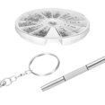 thumbnail image 3 of LNGOOR Kit de Réparation Micro Tournevis Lunettes Magnétiques Pièces de Rechange Argent, 3 of 8