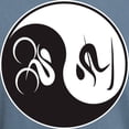 thumbnail image 3 of CafePress - Bike Ski Yin Yang T Shirt - Mens Comfort Colors Shirt, 3 of 5