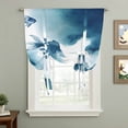thumbnail image 2 of Navy Blue Fish Balloon Curtains 63 Inch Length for Living Room/Bedroom, Nautical Coastal Summer Ocean Modern Art Rod Pocket Privacy Door Curtains Decorative Tie Up Shade for Window 52"x63", 2 of 8