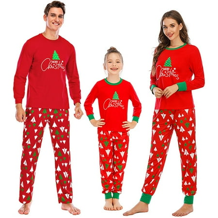

Matching Pajamas For Couples Children Family Christmas Photo Outfits Matching Mom Daughter Dad Son Outfits Red