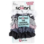 Conair Scunci Super Strong and Super Stretchy The Original Large Scrunchies, 6 Piece