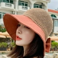 thumbnail image 2 of iHPH7 Sun Protection Hat Floppy Sun Hats for Women Uv Protection Sun Hats for Women Summer Hats for Women Beach Sunhat Women, Red M, 2 of 2