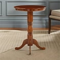 thumbnail image 7 of Bowery Hill Round Traditional Wood Pub Table with Dedestal Base in Cherry, 7 of 7