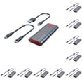 thumbnail image 1 of Matsuzay M.2 NVMe SSD Recinto Aluminio 10Gbps HDD Caja Portátil USB3.2 USB-C PCIe 3.0 Sin herramientas Adaptador externo M2 Disco duro Type4 NO4, 1 of 1