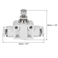 thumbnail image 2 of Air Flow Control Valve, In-line Speed Controller Union Straight, 4mm Tube Outer Dia. 5Pcs, 2 of 3
