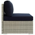 thumbnail image 3 of Modway Repose Outdoor Patio Armchair in Light Gray Navy, 3 of 4