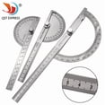 thumbnail image 2 of 14cm Solid Stainless Steel 180-Degree Half-Circle Angle Ruler - Accurate Protractor for Woodworking, Craftsmanship & Engineering Projects - Durable, Rust-Resistant, Compact Measuring Tool with, 2 of 6