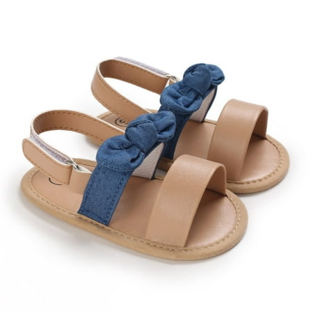 

CAICJ98 Girls Dress Shoes Girls Sandals Summer New Children Dress Shoes Casual Shoes Girls Soft Bottom Open Toe Sandals Princess Shoes Blue
