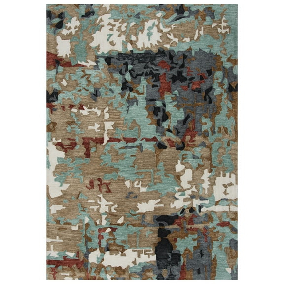 Rizzy Rugs Metro Area Rug MET105 Blue/Multi Flat Shaded 8' 6" x 11' 6" Rectangle