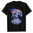 thumbnail image 4 of American Flag Patriotic T-Shirts Women 250th Anniversary V Neck Short Sleeve Summer USA Tops, 4 of 4