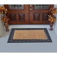 thumbnail image 4 of A1HC 30"x48" Natural Coir & Rubber Paisley Black Doormat, Heavy-Duty, Anti-Shed, Fade-Resistant Outdoor Entrance, 4 of 7
