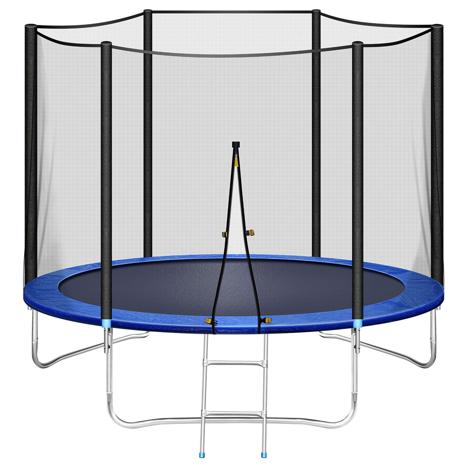 JOSTYLE Outdoor Trampoline 10FT Jump Recreational Trampolines Safety Enclosure Net Combo Bounce Jump for Kids Backyard with Spring Pad Waterproof Jump Mat Ladder All Accessories 