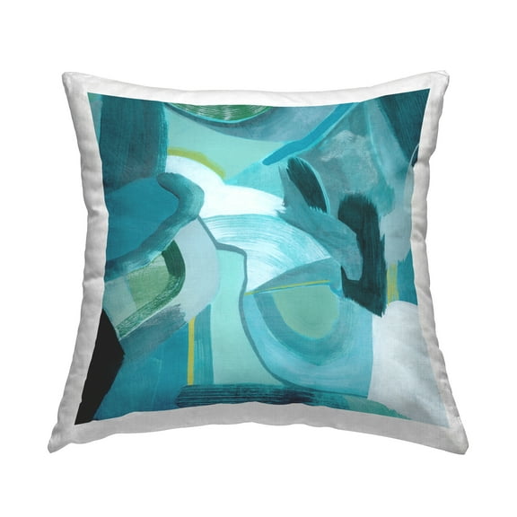 Stupell Industries Dynamic Cascading Shapes Decorative Printed Throw Pillow Design by Grace Popp .