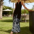 thumbnail image 5 of Summer Dresses for Women Plus Size V Neck Sleeveless Maxi Sundress Flowy Floral Wedding Guest Beach Party Tank Dress, 5 of 9