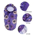 thumbnail image 4 of UDIYO Elastic Band Hair Bonnet Bright Color Head Cover African Print Extra Long Bonnet Hair Care, 4 of 8