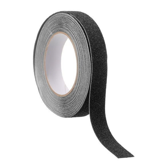 Uxcell Anti Slip Traction Tape 1" x 33ft Waterproof Non-Slip Grip Tape Non Skid Stair Treads Tape for Indoor Outdoor Stair Steps, Black