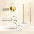 thumbnail image 3 of Pendientes LANCHARMED Oro 14K Gota Colgante para Mujeres, 3 of 7