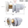 thumbnail image 1 of 4 X Rouleaux/roulettes de Porte de Douche 19, 23, 25, 27 Ou 29Mm Diamètre de Roue 19Mm, 1 of 9