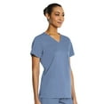 thumbnail image 2 of ELEMENTS BY ALEXANDERS UNIFORMS Women's EL9105 2-Pocket V-Neck Four Way Stretch Scrub Top Ceil Blue X-Large, 2 of 4