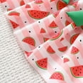 thumbnail image 7 of Sopiago Baby Girl Watermelon Outfit with Hat Smocked Ruffle Tank Top Shorts Set Fruit Outfit Toddler Summer Clothes 3-4 Years,Green, 7 of 7