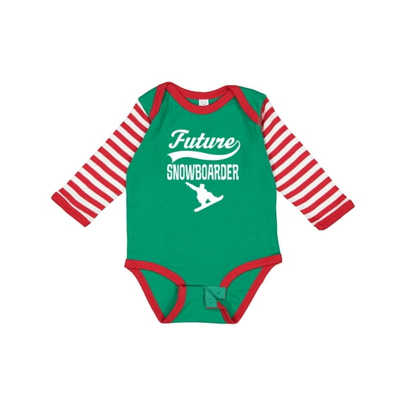 Inktastic Future Snowboarder Boys Snowboarding Boys Long Sleeve Baby Bodysuit