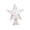 Silver, variant on Rattan Christmas Tree Star Topper, Rustic Xmas Star Treetop Decoration for Table Mantel Farmhouse Decor