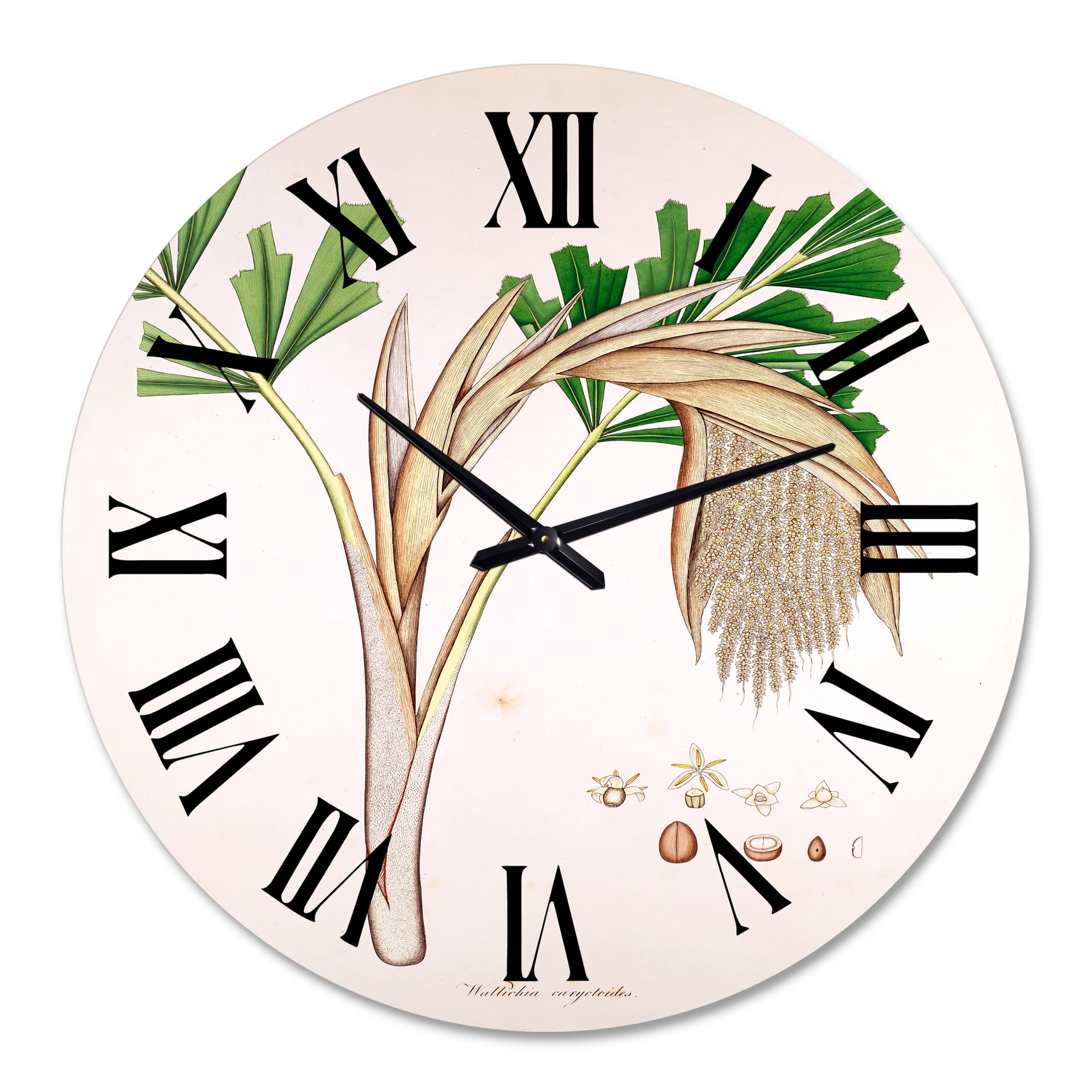 Designart 1 in Quartz Farmhouse Wall Clock