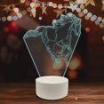 thumbnail image 3 of YSITIAN Animal 3D Led Table Lamp, Fast Running Breed Horse Gallop Mane Art, Optical Illusion Acrylic Glass Plate F1116-587, 3 of 4
