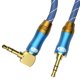 thumbnail image 1 of Cable auxiliar EMK, ángulo recto de 90 grados, 3,5 mm, estéreo macho a macho, 1 of 1