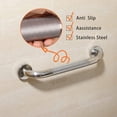 thumbnail image 5 of Shower Grab Bar, 2 Pack 32 Inch Bathroom Grab Bar, 304 Stainless Steel 1.25" Diameter Anti-Slip Handicap Grab Bar Support Shower Rail Senior Handrail Shower Safety Bar Handle, 5 of 8