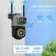 thumbnail image 3 of Cámara Vigilancia Exterior H10 360° Ptz 5g Wifi 8mp Full Hd  Lab.G, Negro Gris, 3 of 5