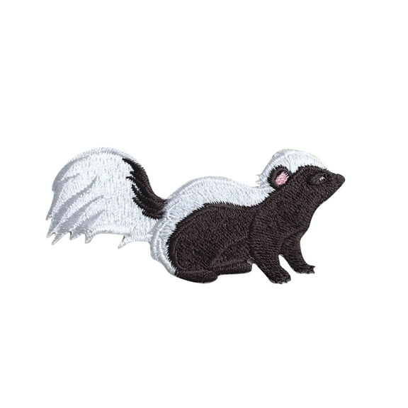 Skunk - Large 3" - Wild Animals - Iron on Applique/Embroidered Patch