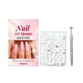 thumbnail image 2 of 100 esponjas para uñas suaves, blancas y delicadas, sin que se caigan, herramientas para manicura con degradado, ideales para salón de uñas., 2 of 9