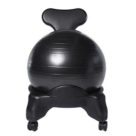 ivation balance exercise ball chair - office-size 60mm/2.5" wheels ivation balance exercise ball chair - office-size 60mm/2.5" wheels