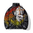 thumbnail image 3 of Abrigo de invierno para hombre con diseño de huesos, nuevo abrigo de esqueleto para hombre, parkas modernas con estampado 3D de calaveras, ropa para hombre 2024, calidez, frescor y acolchado, 3 of 5