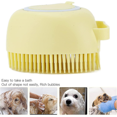 thumbnail image 2 of 2pc Pet Bath Brush, Soft Silicone Dog Cat Massage Brush With Soap And Shampoo Dispenser For Long Short Haired Dogs Cats, 2 of 5