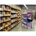 thumbnail image 5 of Rubbermaid 3-Shelf Metal Tote Picking Cart Red (2144269), 5 of 5