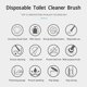 thumbnail image 4 of Cabezales de recambio de varita para escobilla de baño recambios de escobilla de baño desechables líquidos limpiadores para el hogar ANGGREK Otros, 4 of 8