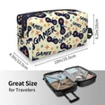 thumbnail image 4 of Goofa Game Controller Printed Toiletry Bag with Handle,Large Capacity Travel Makeup Cosmetic Bag for Women, Carry on Airport Airline Compliant Bag, 4 of 9