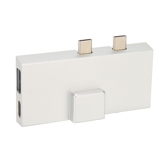 USB C Hub, Dual USB C Expansion Hub 7 Ports Plug And Play Heat Dissipation For Television For