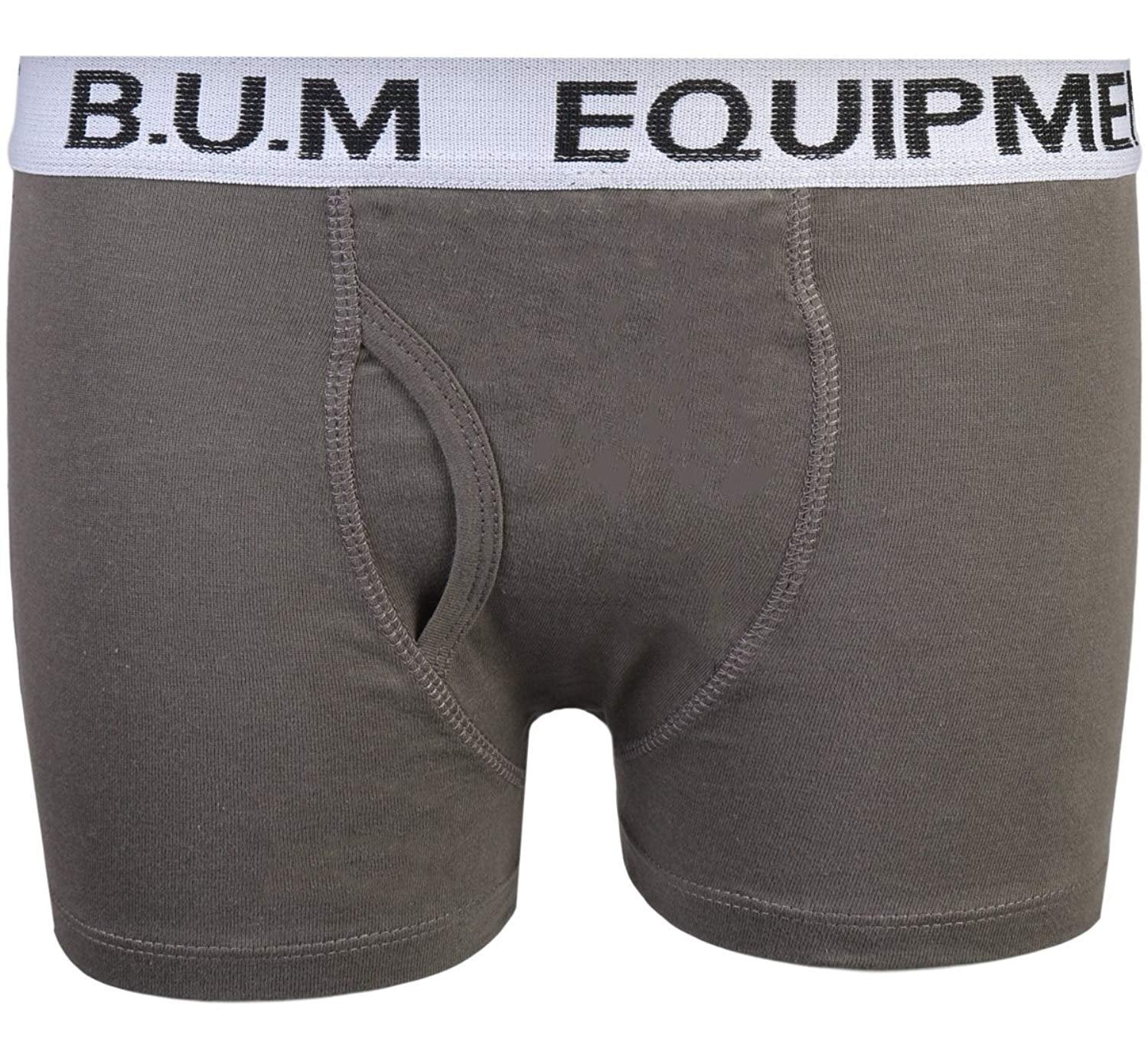 B.U.M Equipment Boys 10 Pack Solid Boxer Briefs Underwear 