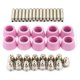 thumbnail image 5 of Juego de 40 piezas de kit de máquina de corte por plasma, kit de cubierta protectora de boquilla de electrodo adecuado para AG60 SG rosa, rosa, 5 of 5