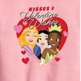 thumbnail image 2 of Disney Princess - Kisses and Valentine Wishes - Valentine's Day - Boys and Girls Youth Crewneck Fleece Sweatshirt, 2 of 4