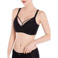 thumbnail image 5 of Sujetador de talla grande para mujer Sujetador de encaje fino acolchado con sujetadores con aro CACAGOO Ropa interior de mujer, 5 of 5