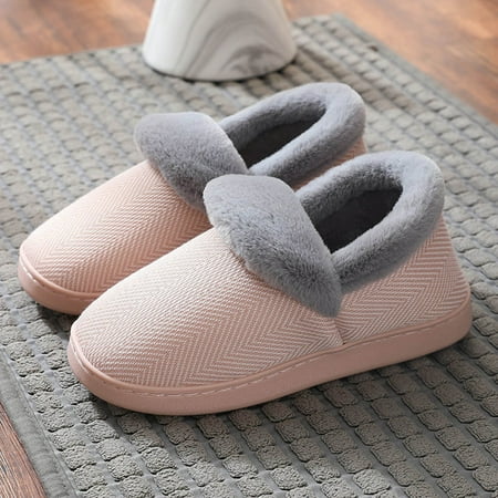 

Cathalem Satin Slippers Women Women s Slippers Fashionable Comfortable Solid Color Winter Warm Indoor Women Boot Slippers Size 6 Pink 8
