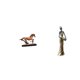 thumbnail image 1 of Escultura, Figura Decorativa, Adorno Coleccionable, Estatua De Caballo Para Decoración De Escritorio, Estantería, Mueble De Sala De Estar, Estatua De Mujer Tribal Africana, Figura De Mujer, 1 of 8