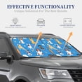 thumbnail image 3 of Kdxio Cute Dogs Print 2-Piece Sun Shade Front Windshield - Foldable Car Front Window Sunshades For Most Sedans Suv Truck, 3 of 6