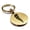 Gold, variant on Stainless Steel Cornicello Italian Horn Good Luck Charm Round Medallion Keychain Circle Ring